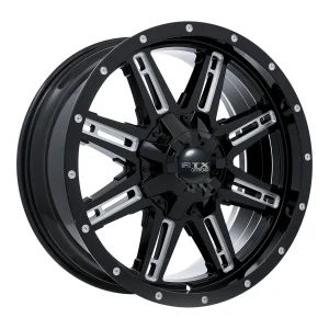RTX Wheels – Ravine – Black – 17″x8″ 0mm – Summer Wheels – 082084